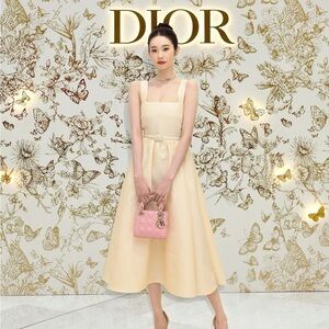 Dior Cream Midi Dress
